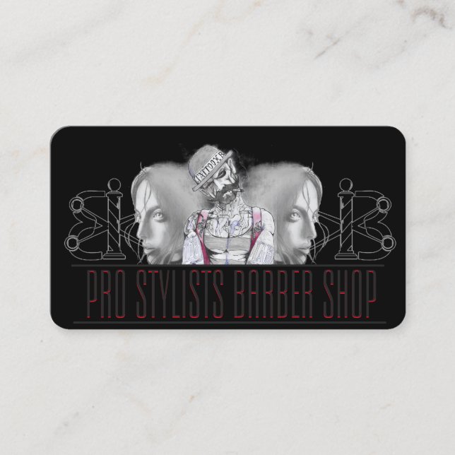 tarjeta de visita de barberos (Anverso)