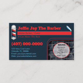 Tarjeta de visita de Barbershop (plantilla de barb