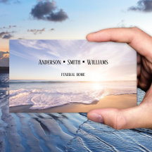 Tarjeta de visita de Beach Funeral Cremation Servi