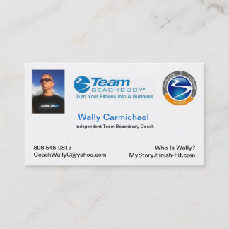 Tarjeta de visita de Beachbody del equipo