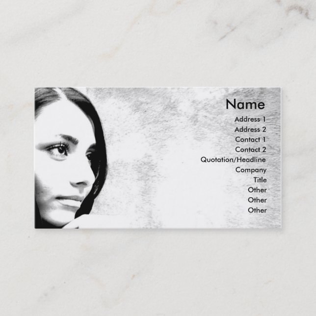 Tarjeta de visita de belleza (Anverso)