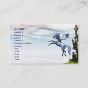 Tarjeta de visita de belleza alada