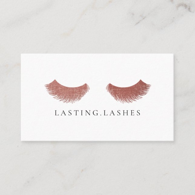 Tarjeta de visita de belleza con extensión Eyelash (Anverso)