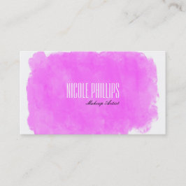 Tarjeta de visita de belleza de artista de maquill