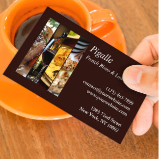 Tarjeta de visita de Bistro Francés