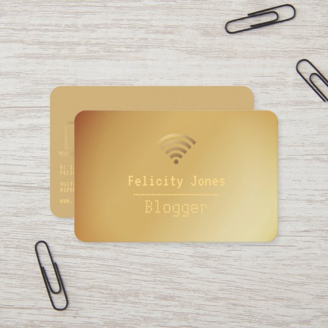 Tarjeta de visita de blogger (Anverso/Reverso In Situ)