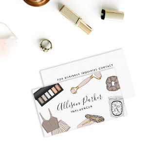 Tarjeta de visita de bloguero Influencer