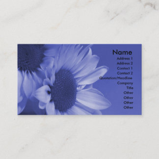 Tarjeta de visita de Blue Daisies