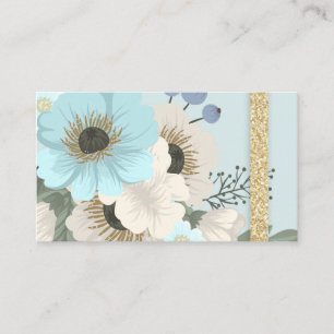 Tarjeta de visita de Blue Forals