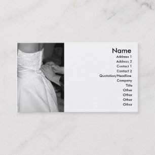 Tarjeta de visita de boda