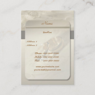 Tarjeta de visita de boda