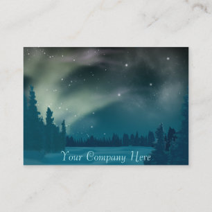 Tarjeta de visita de Borealis de la aurora