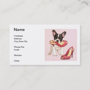 Tarjeta de visita de Boston Terrier