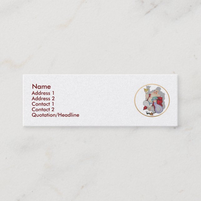 Tarjeta de visita de Buda Lucky (Anverso)