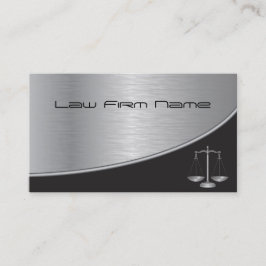 Tarjeta de visita de bufete de abogados profesiona