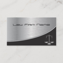 Tarjeta de visita de bufete de abogados profesiona