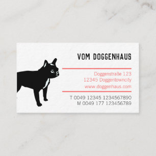 Tarjeta de visita de Bulldogs Franceses