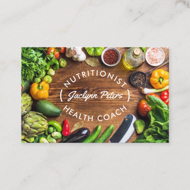 Tarjeta de visita de campo de mantenimiento de veg (Anverso)