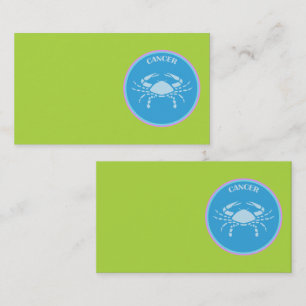 Tarjeta de visita de cáncer