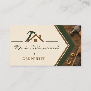 Tarjeta de visita de carpintero