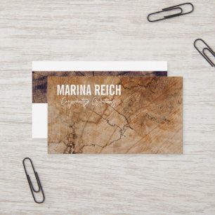 Tarjeta de visita de carpinteros de madera moderno