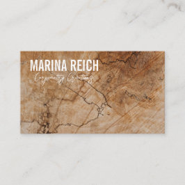 Tarjeta de visita de carpinteros de madera moderno