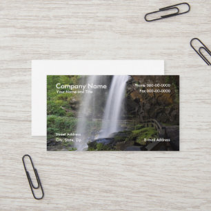 Tarjeta de visita de cascada