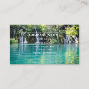 Tarjeta de visita de cascada