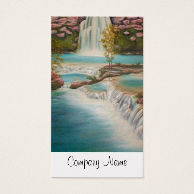 Tarjeta de visita de cascada (Frente)