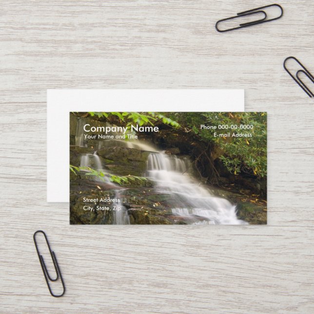 Tarjeta de visita de cascada (Anverso/Reverso In Situ)