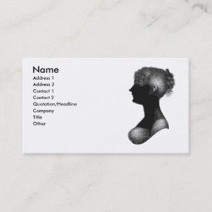 Tarjeta de visita de Cassandra Austen