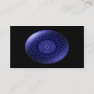 Tarjeta de visita de Chakra de la garganta azul