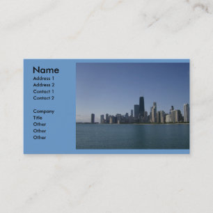 Tarjeta de visita de Chicago Skyline