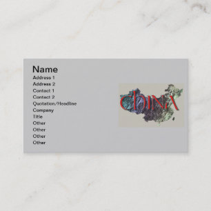 Tarjeta de visita de China