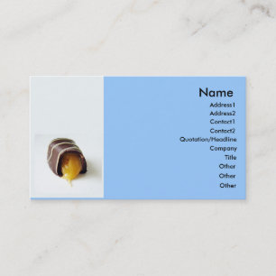 Tarjeta de visita de chocolate