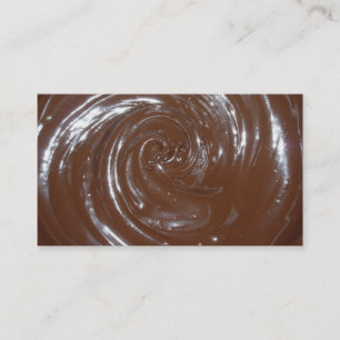 Tarjeta de visita de chocolate