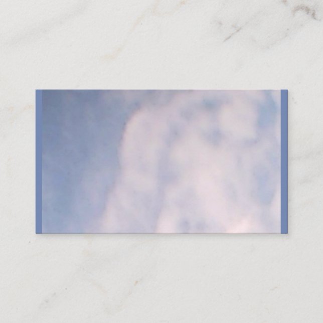 Tarjeta de visita de cielo azul nublado (Anverso)