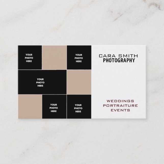 Tarjeta de visita de cinco fotos (Anverso)