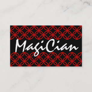 Tarjeta de visita de Círculos Rojos Magicista