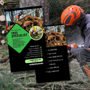 Tarjeta de visita de cirujano de árboles   Arboris