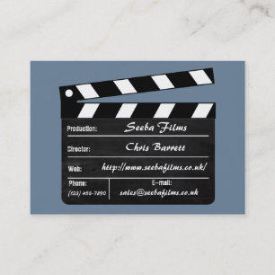 Tarjeta de visita de Clapperboard