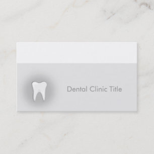Tarjeta de visita de clínica dental