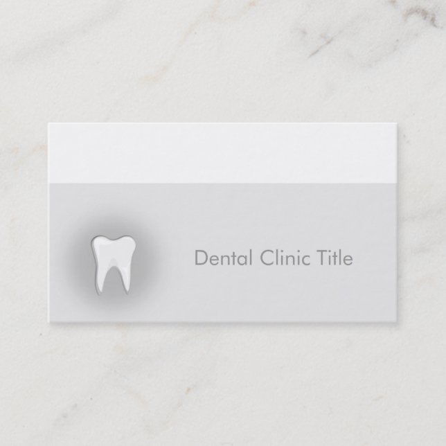 Tarjeta de visita de clínica dental (Anverso)