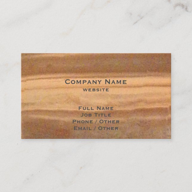 Tarjeta de visita de cobre (Anverso)