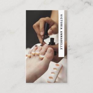 Tarjeta de visita de código QR para pedicuristas y