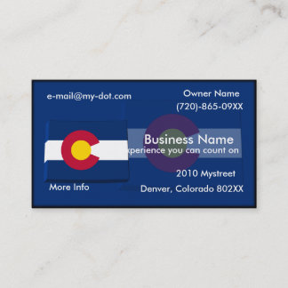 Tarjeta de visita de Colorado