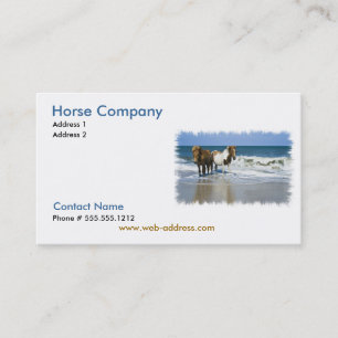 Tarjeta de visita de Compay del caballo