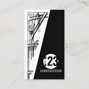 Tarjeta de visita de construcción