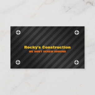Tarjeta de visita de construcción