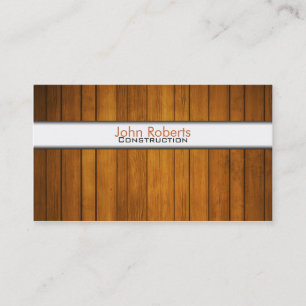 Tarjeta de visita de construcción
